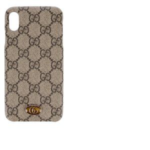 NIB $640 AUTHENTIC GUCCI GG SUPREME MONOGRAM IPHONE OPHIDIA PRO MAX X XS CASE